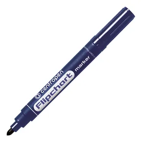 Centropen, flipchart markier 8550, modrý, 10ks, 2.5mm, neprepíja sa cez papier, cena za 1ks